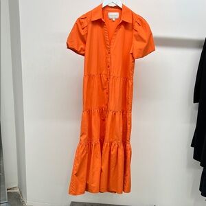 Brochu Walker Vibrant Orange Maxi Dress